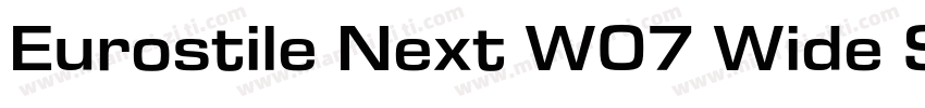 Eurostile Next W07 Wide SemiBd字体转换